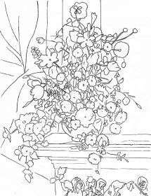 Colouring card - still life