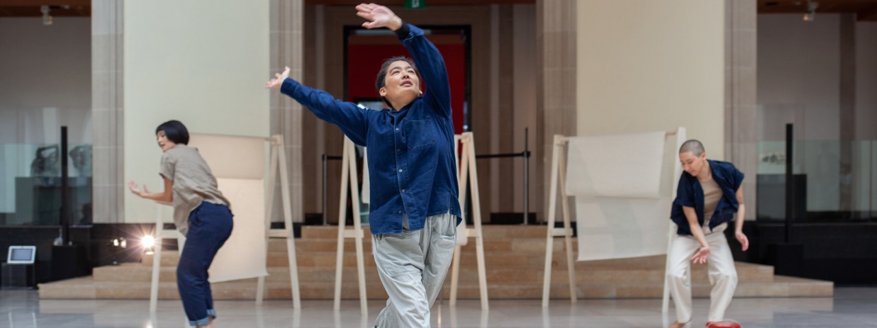 Shion Skye Carter, and her collaborators Mayumi Lashbrook and Hitoko Oksada, Open Rehearsals: Threading Echoes, 2022